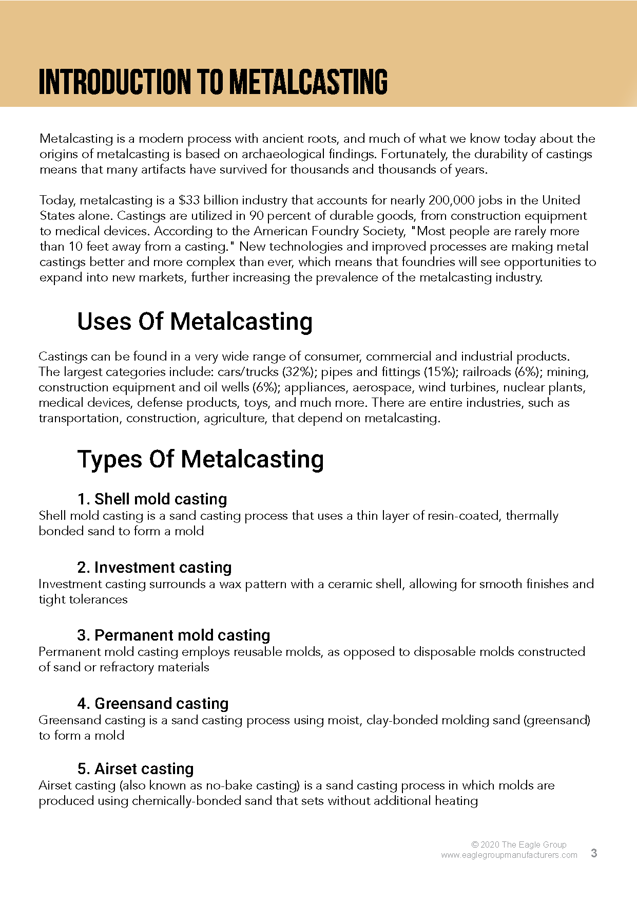 History, Uses, and Best Practices of Key Metalcasting and CNC Machining Processes(图3)