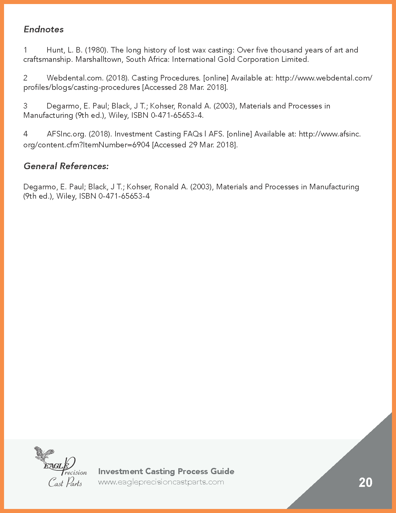 Eagle Precision - Investment Casting Process Guide(图20)